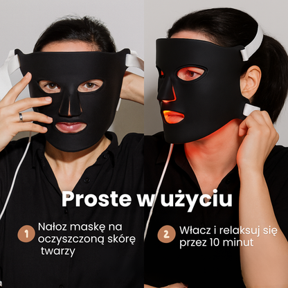 GlowSense – Profesjonalna maska LED do terapii czerwonym światłem
