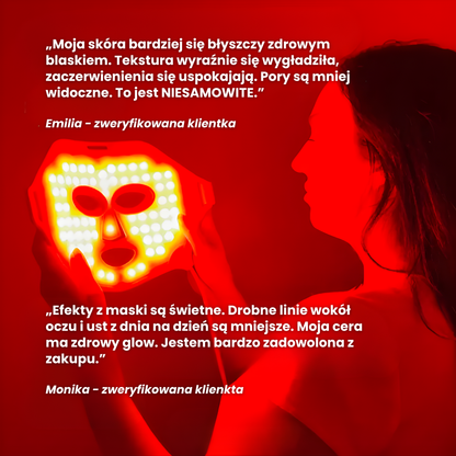 GlowSense – Profesjonalna maska LED do terapii czerwonym światłem